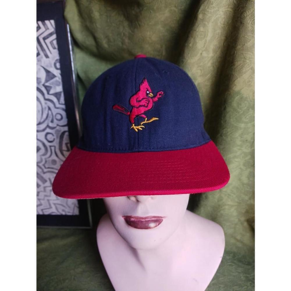 Pacific Headwear St Louis Cardinals Fitted Hat Blue Small Medium